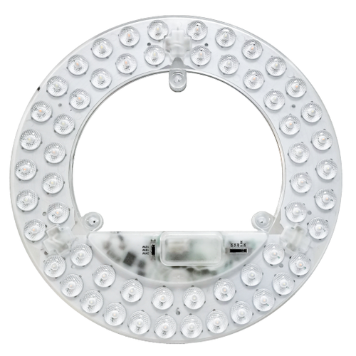 21,5cm / 24/18/12W LED-innsats med linser - Flicker free, valgfrie CCT, erstatter G24, sirkelrør og kompaktrør