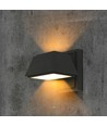 Applique murale LED 15W avec éclairage haut/bas - IP65 extérieur, 130lm/W, noir, 16x16,5cm, source incluse