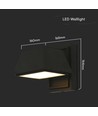 15W LED buitenwandlamp - 16x16,5x16,4mm, 4000K, zwart, IP65