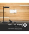 Lampe LED 3-en-1 rechargeable - Magnétique, noire, dimmable, avec pied et 2 supports de montage