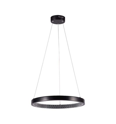 19W Hænge Lampe - 4000K, Krystal Akryl Indeni, Sort Hus