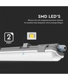 120cm 18W Waterdicht armatuur met buis - IP65, incl. 1 st. LED-buis