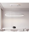 Suspension 24W - LED (80x20x100cm), 4000K, boîtier blanc