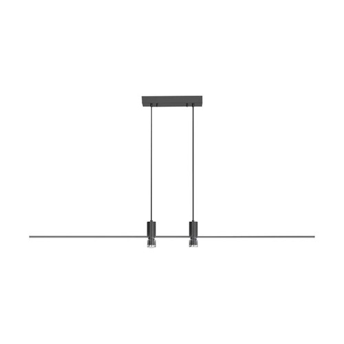19W LED pendellampe, sort - 2160lm, 80-115cm, fås i 3000K og 4000K