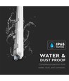 120cm 18W Waterdicht armatuur met buis - IP65, incl. 1 st. LED-buis