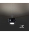 Suspension LED 9W - Noir, 1000lm, 10x10x100cm, IP20 intérieur, source lumineuse incluse