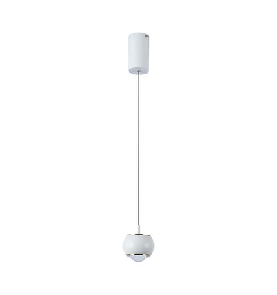 9W LED pendel - 10x10x100cm, 111lm/W, hvid, 120 grader, inkl. lyskilde