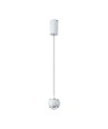 Suspension LED 9W - 10x10x100cm, 111lm/W, blanc, 120 degrés, source lumineuse incluse