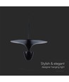 Suspension design 9W - Noir, 1000lm, 120°, IP20 intérieur