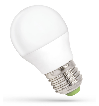 E27 6W dæmpbar LED kronepære - G45, matteret glas