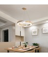 Suspension 32W - LED, 43x100, 4000K, Blanc, Bois