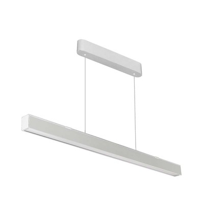 Réglette LED 120cm 40W avec puce Samsung - Blanc, CCT, kit de suspension inclus, plafonnier pour bureau