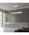 120cm 40W LED lysskinne med Samsung chip - Hvid, CCT, inkl. wireophæng, loftlampe til kontor
