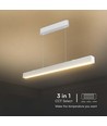 120cm 40W LED lysskinne med Samsung chip - Hvid, CCT, inkl. wireophæng, loftlampe til kontor