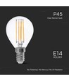 Ampoule LED E14 6W Sphérique - P45, filament, verre clair, 600lm