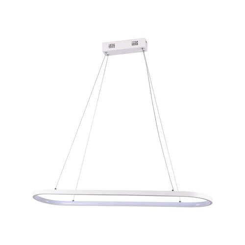 24W LED pendel/hengelampe - 80x20x100cm, 2760lm, hvit, 3000K