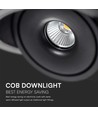 Downlight LED COB 20W - 3 en 1 Boîtier noir