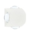 Applique murale LED ronde 4W avec 4 faisceaux - IP54, blanc, COB LED, 3000K, source lumineuse incl.