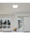48W LED plafondlamp - IP44, 42x42cm, hoogte 6,5cm, witte rand