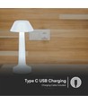 Lampe de table LED 1W - D95x225, 3 en 1, blanc, Boîtier