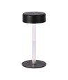Lampe de table LED 3W rechargeable, 5V - 3-en-1 CCT, dimmable tactile, noir, incl. câble USB