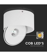 20W Justerbar Utanpåliggande Spotlight Ø14,8cm - RA90, 3-i-1 CCT, Vit