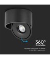 Spot en Saillie Orientable 20W Ø14,8cm - RA90, 3-en-1 CCT, Noir