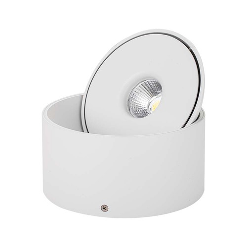 28W RA90 Opbouwspot - Ø17,8 cm, Hoogte: 8,7 cm, CCT, 3 lichtkleuren, wit