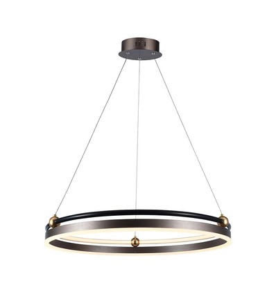 30W LED Hængelampe Enkeltring - 3000K, Kaffe, hus