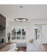 Suspension LED 30W Anneau Simple - 3000K, Café, maison