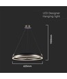 30W LED Hanglamp Enkele Ring - 3000K, Koffie, huis