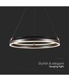 Suspension LED 30W Anneau Simple - 3000K, Café, maison