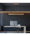 12W LED hanglamp van hout - 4000K, 80cm, incl. lichtbron