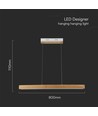 12W LED pendel i tre - 4000K, 80cm, inkl. lyskilde
