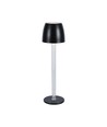 Lampe de table LED rechargeable 3W, touch dimmable - 3000K, 1800mAh, noir, DC 5V