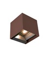9W Solcellsvägglampa - IP65, 4000K, Corten, COB, PIR-sensor