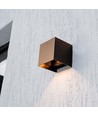 9W Solcelle vegglampe - IP65, 4000K, Corten, COB, PIR-sensor