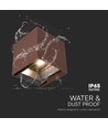 Applique murale solaire 9W - IP65, 4000K, Corten, COB, détecteur PIR