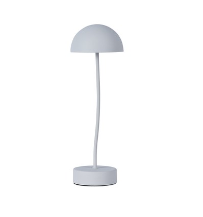 3W oppladbar LED bordlampe med touch dim - 3000K, hvit, 5V, inkl. batteri