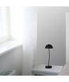 3W oppladbar bordlampe - Touch dimbar, sort, 3000K, bærbar, inkl. batteri