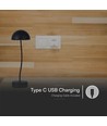Lampe de table rechargeable 3W - Touch dimmable, noir, 3000K, portable, batterie incluse