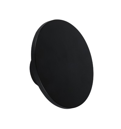 12W LED taklampe / vegglampe med indirekte lys - Sort, IP65, 3000K, Ø16cm, rund, utendørs / innendørs