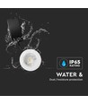 5W Ø8,1cm Samsung LED indbygningsspot - IP65, 4000K, dæmpbar, brannhemmende, Hull: Ø5,7 cm, 5 års garanti
