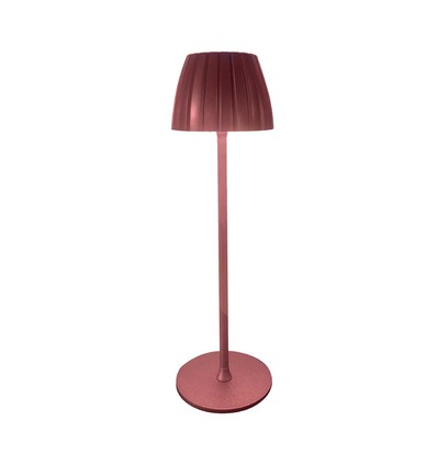 2,7W genopladelig LED bordlampe, brun - Touch dæmpbar, 3-i-1 CCT, USB-C, 5V DC, højde 34cm