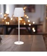 Lampe de table LED rechargeable 2,7W, blanc - Tactile dimmable, 3-en-1 CCT, USB-C, hauteur 34cm