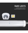 150cm 48W vattentät komplett LED-armatur, vidarekopplingsbar - 6240lm, 130lm/W, IP65, 6 års garanti