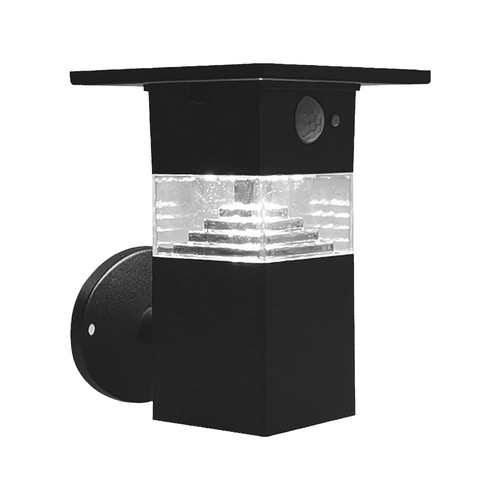 3W Solara vägglampa med sensor - IP54, 250lm, 3000K, solcell, 3 års garanti