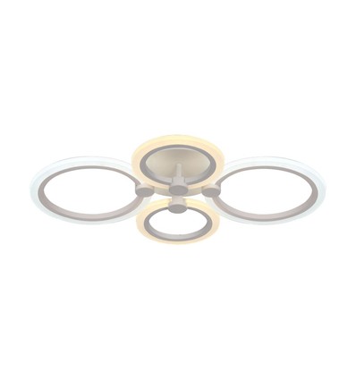 45W LED taklampe - 3900lm, 3-trinn dimbar, 3-i-1 CCT, hvit, inkl. fjernkontroll