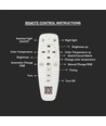 45W LED loftslampe - 3900lm, 3-trin dæmpbar, 3-i-1 CCT, hvid, inkl. fjernbetjening