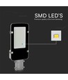 50W LED gatelykt med Samsung LED chip - 100lm/W, IP65, 4000K, grå, 110 grader